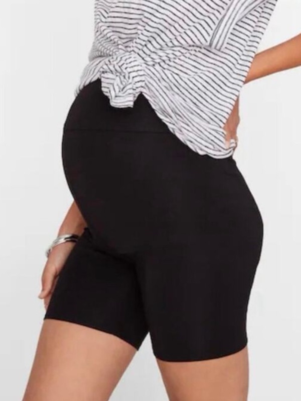 Hatch Maternity The Ultimate Before During and After Bike Short Black Large